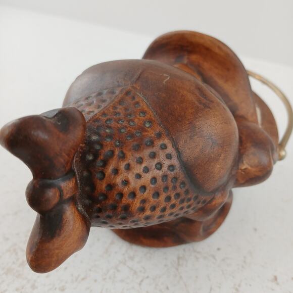 VTG Treasure Craft Monkey Ashtray MCM Brown Ceramic Figurine Retro 1960s Decor - Picture 4 of 12